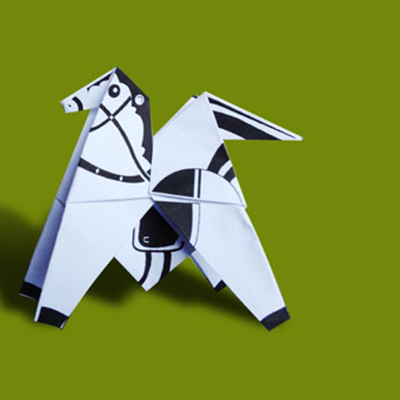 Origami de cavalo